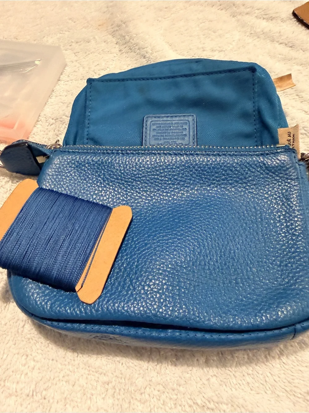 Coach Blue Pebbled Leather Convertable Nolita 15/previous project